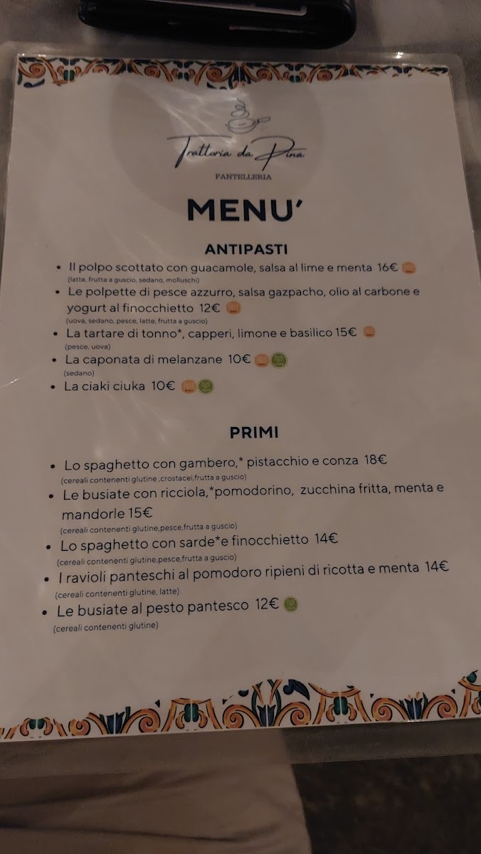 Trattoria da Pina Menu - Image 5